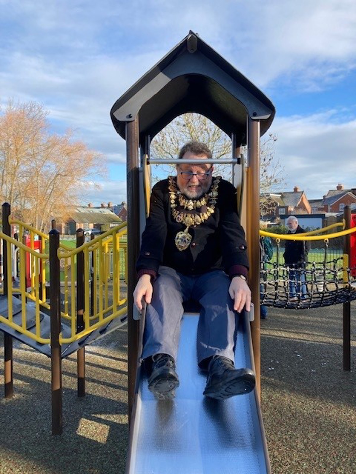 The Mayor On The Slide