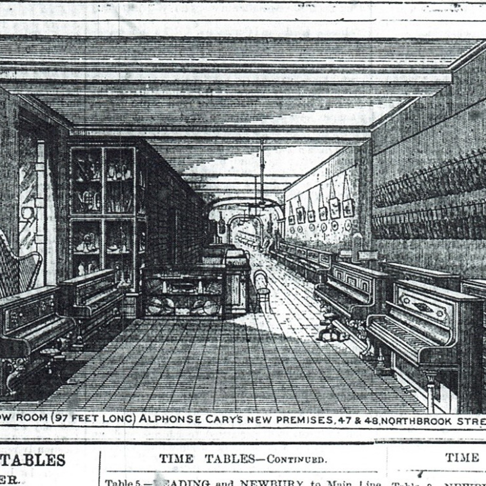 Alphonse Cary Showroom Picture, 47 48 Northbrook St.