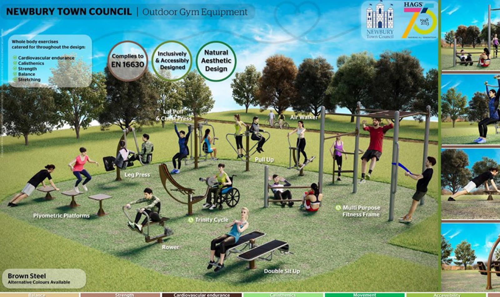 Artists Impression VP Outdoor Fitness Equipment