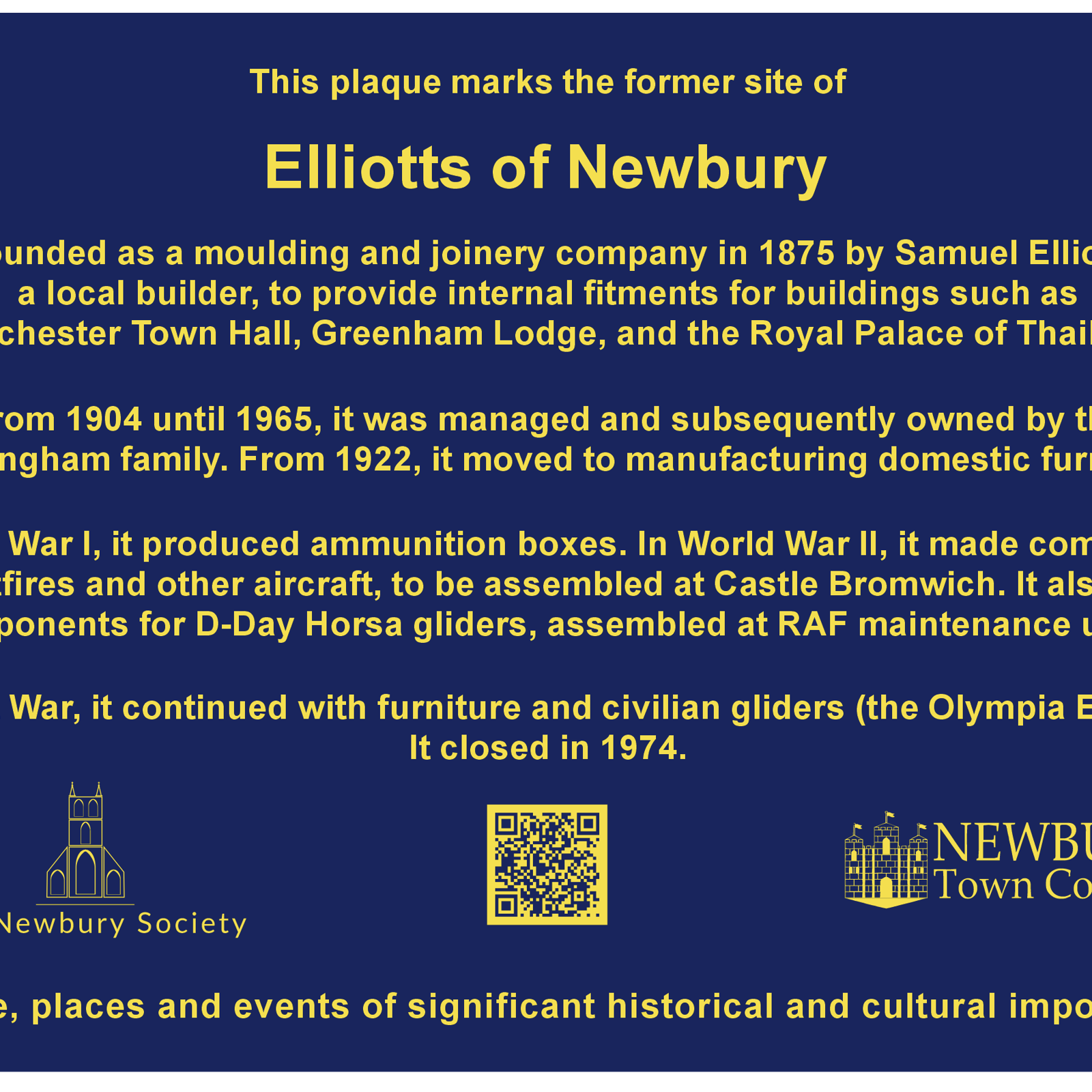 Elliotts Plaque