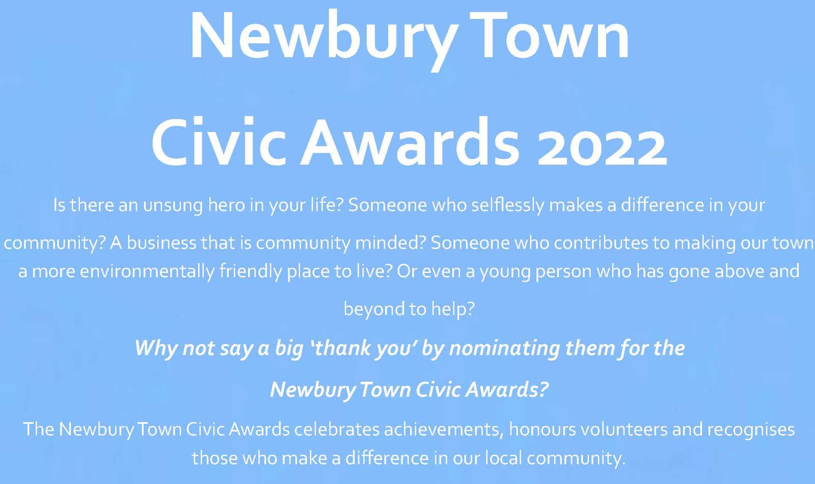 Civic Awards Poster 2022