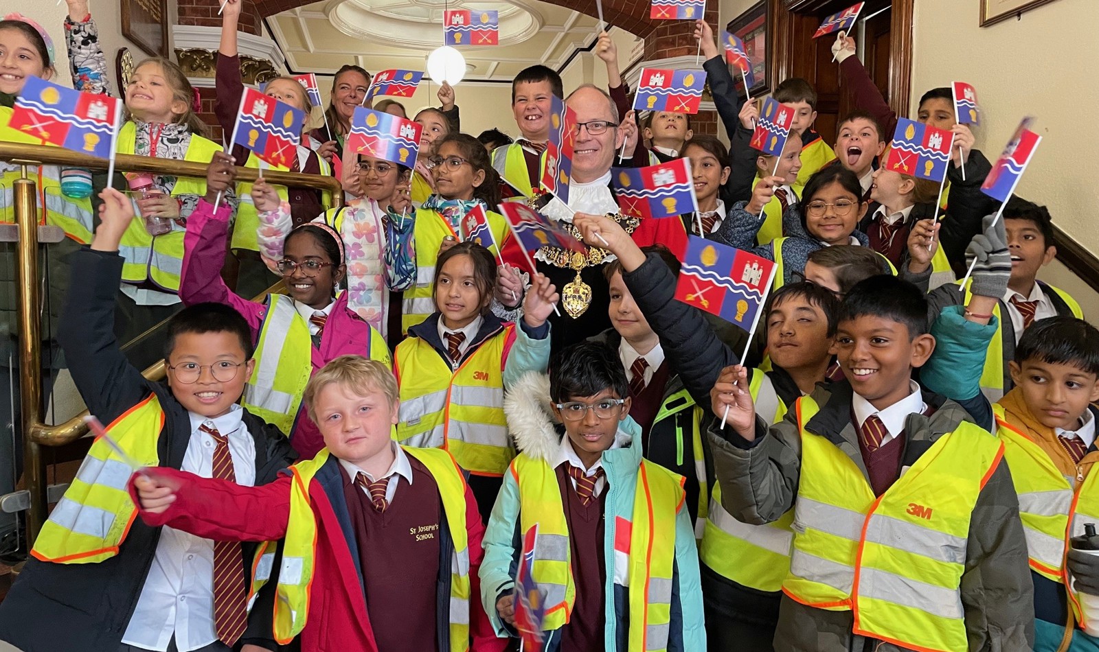 St Joseph's Everyone With The Mayor