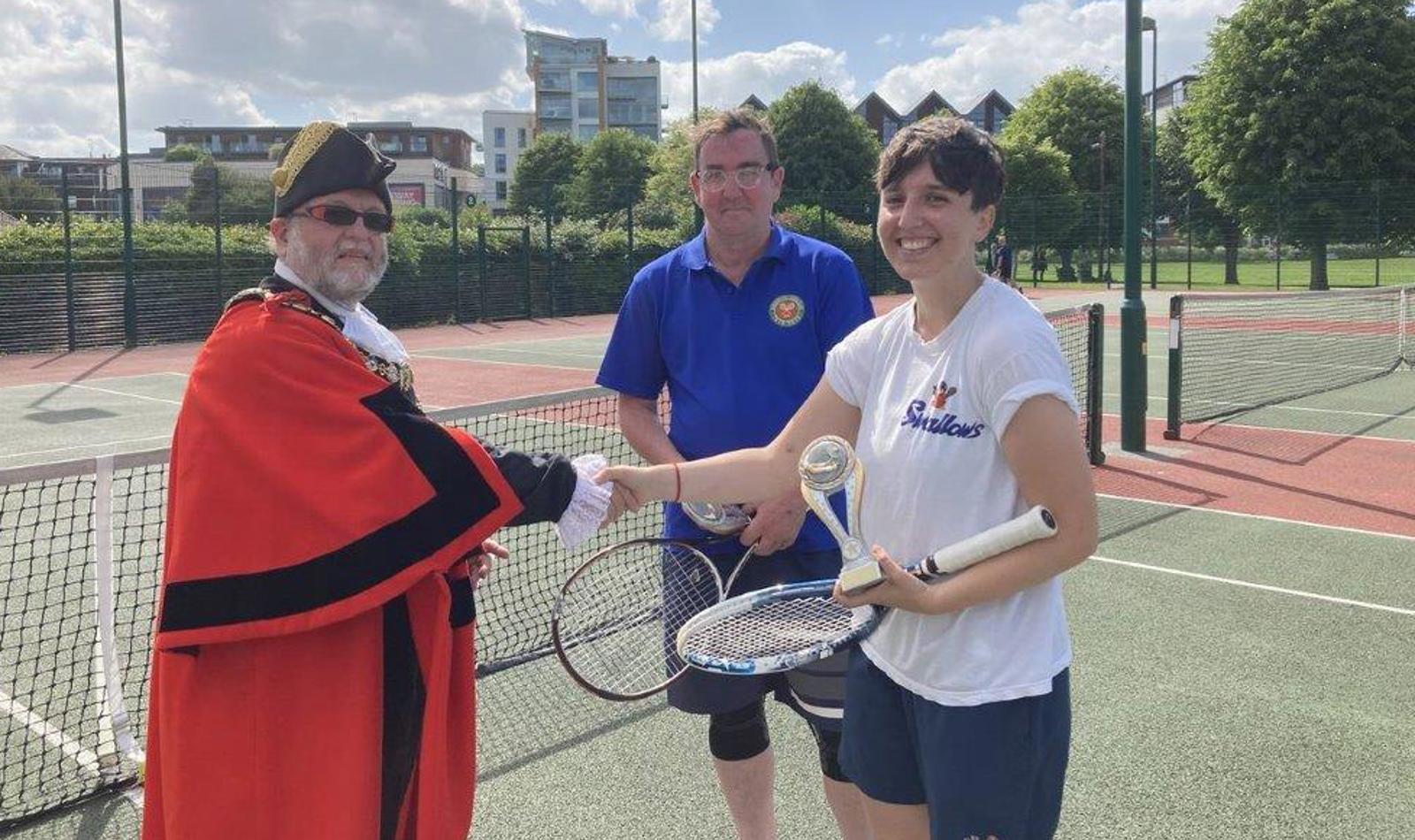 Immi & Jules Skinner, Winners With The Mayor Of Newbury