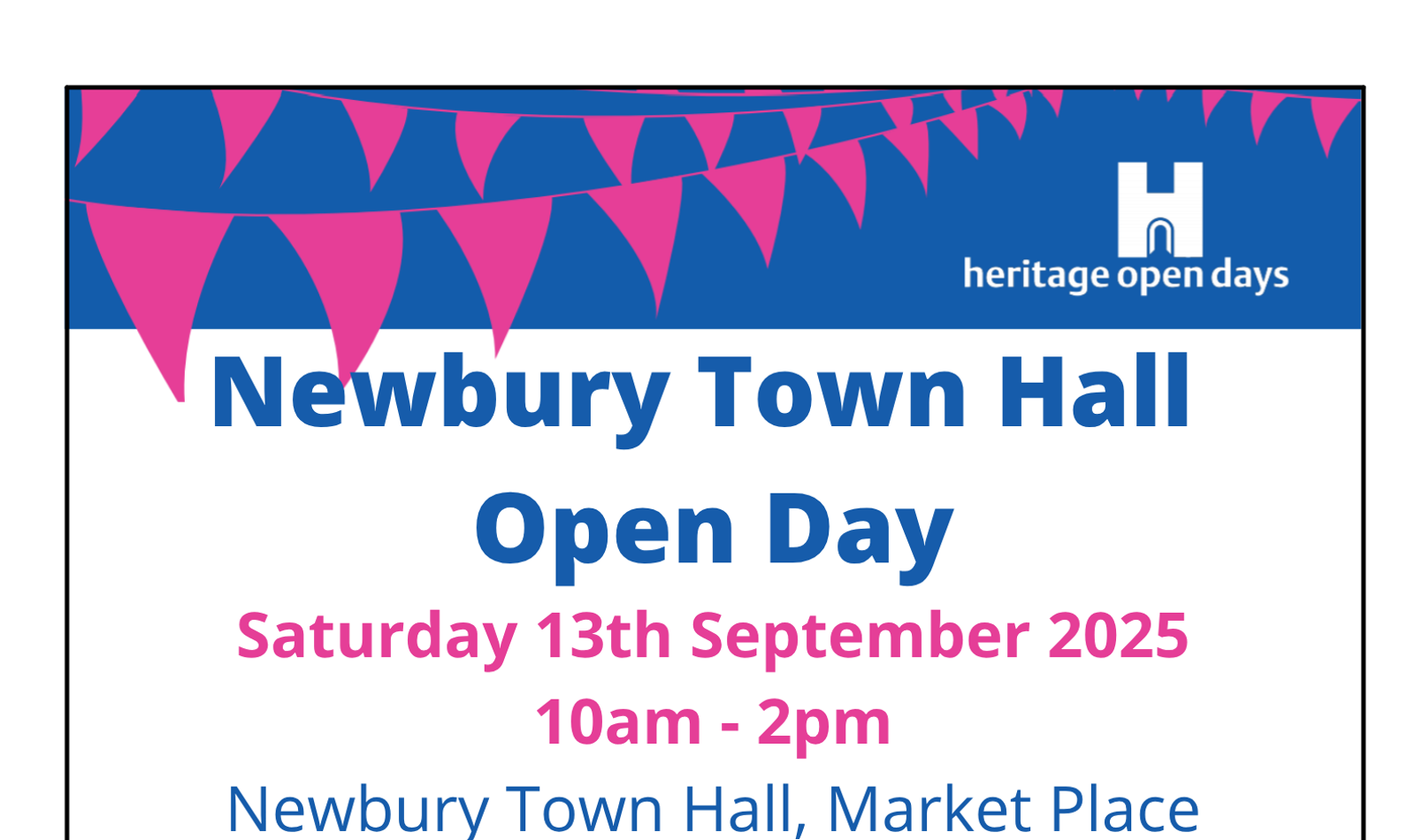 Copy Of Newbury Town Hall Open Day 2025