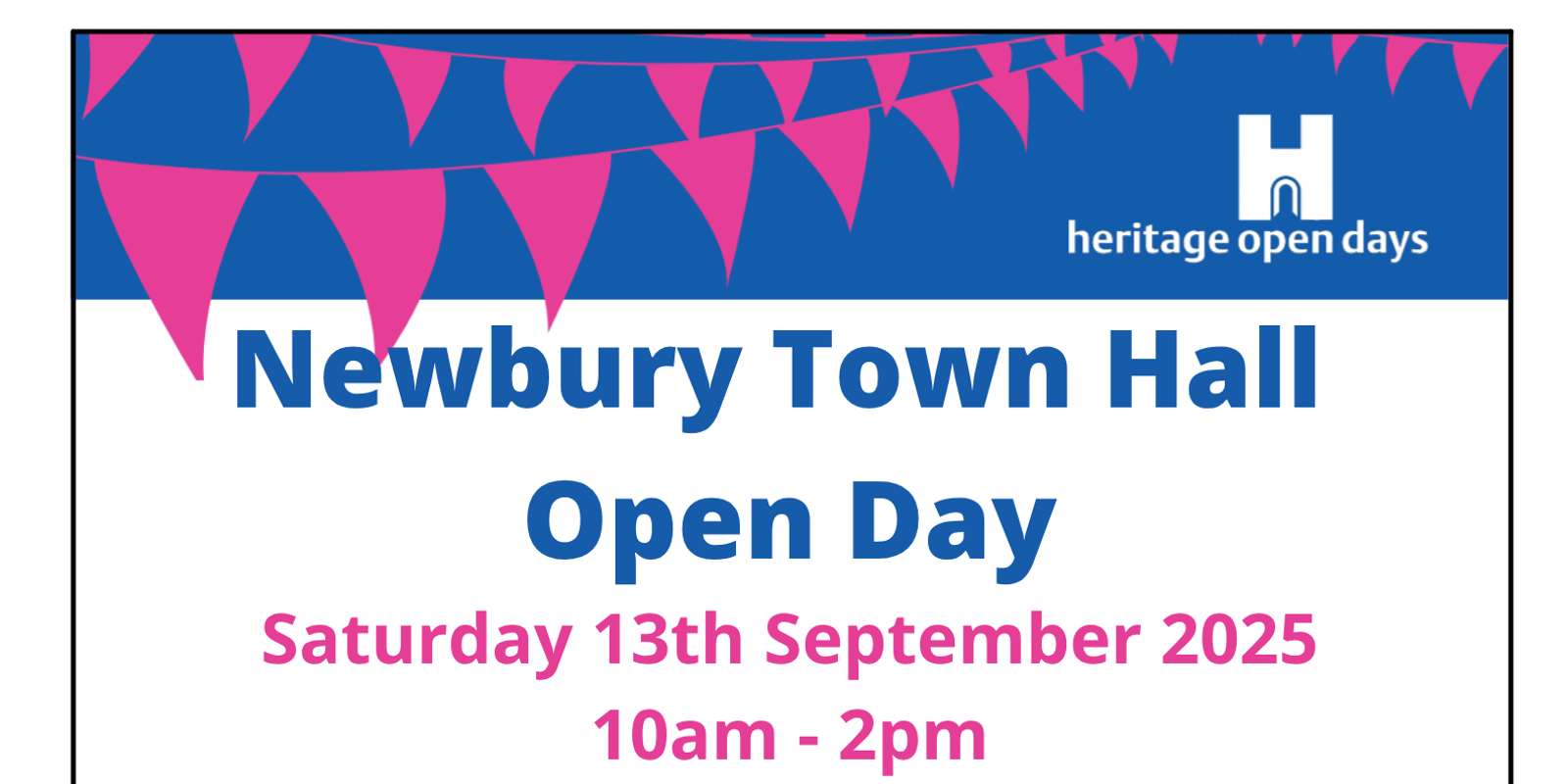 Copy Of Newbury Town Hall Open Day 2025