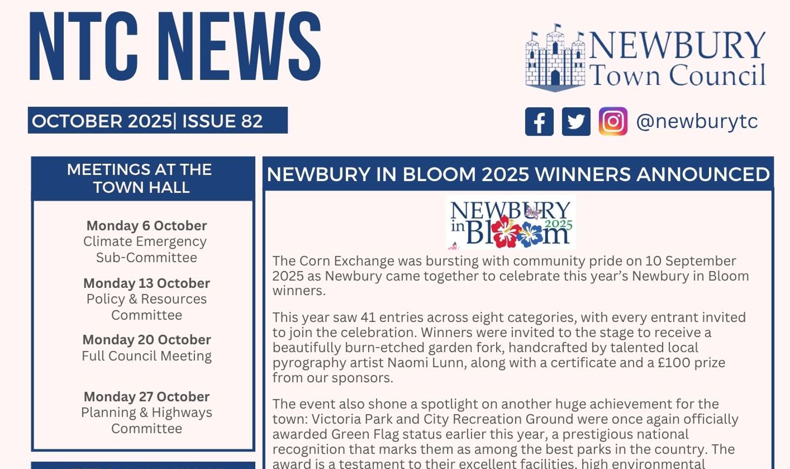 Caroline NTC News October